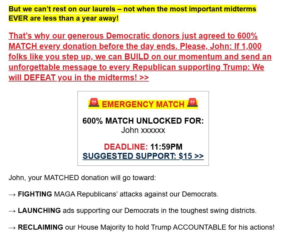 The Democrats Won’t Stop Spamming