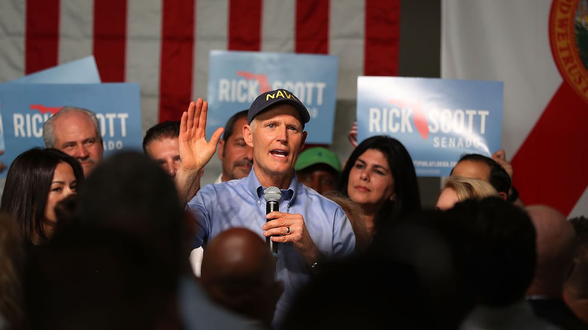 Rick Scott Is Heavily Invested in Fossil Fuel Companies Donating to His Senate Campaign