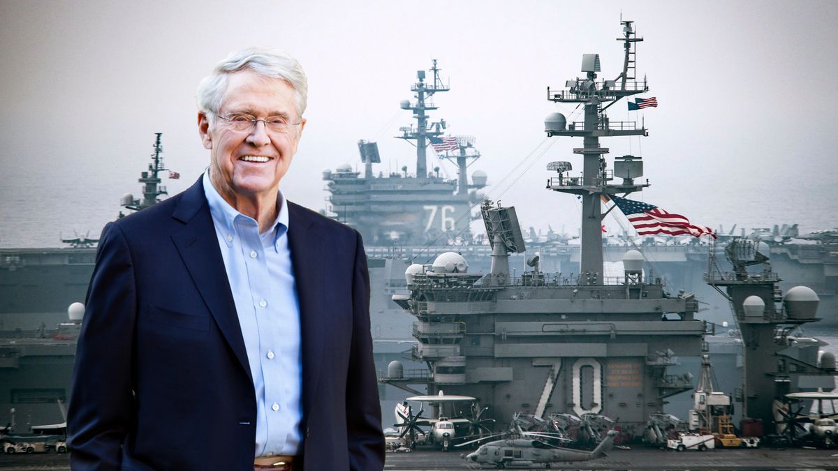 As Charles Koch Cultivates Anti-War Image, Koch Industries Profits from Defense Contracts