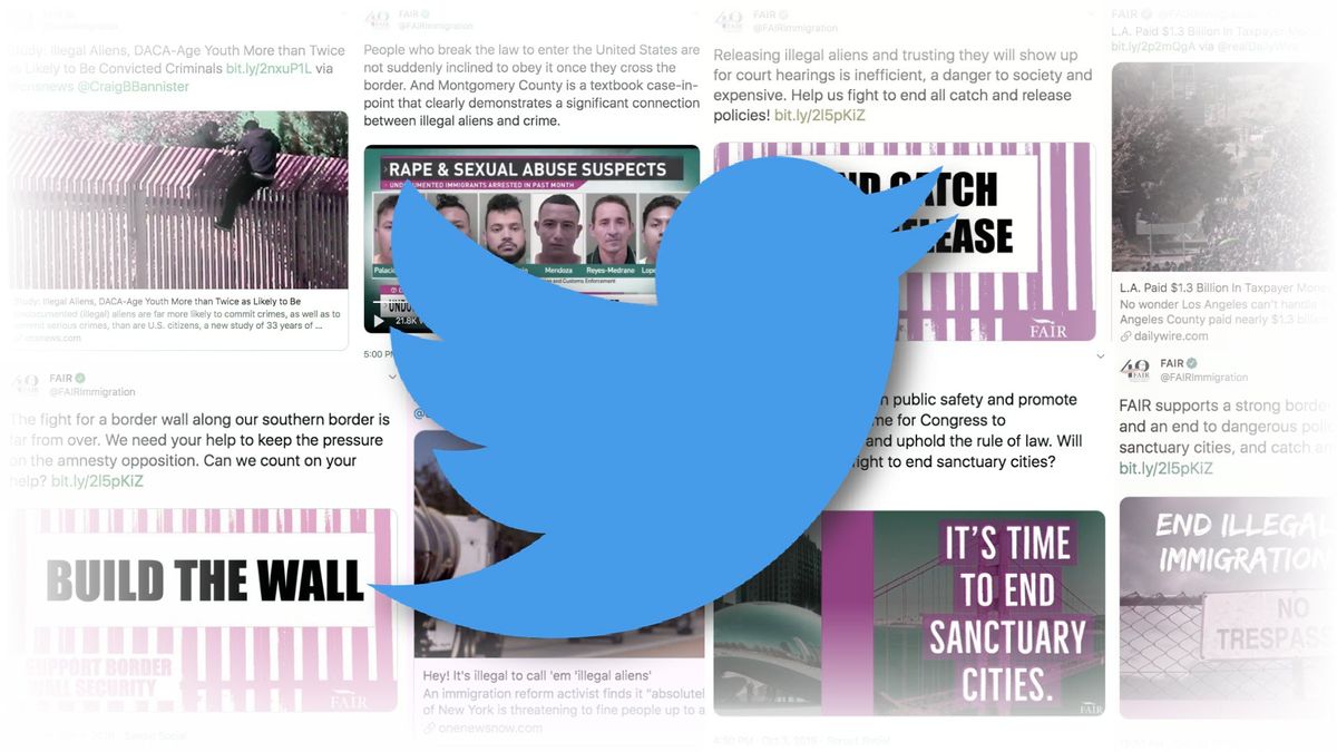 Twitter Declines to Explain Taking $1 Million From Anti-Immigrant Hate Group FAIR