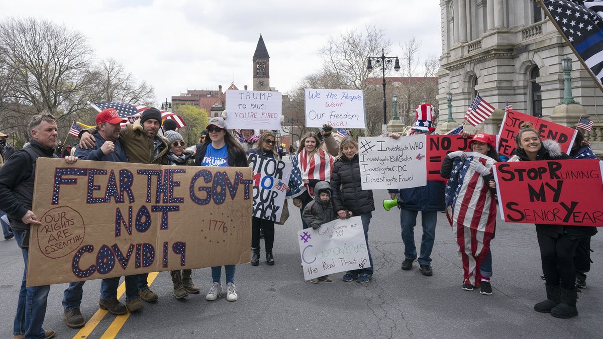 Group Promoting Covid “Liberate” Protests Tied to Hydroxychloroquine Push