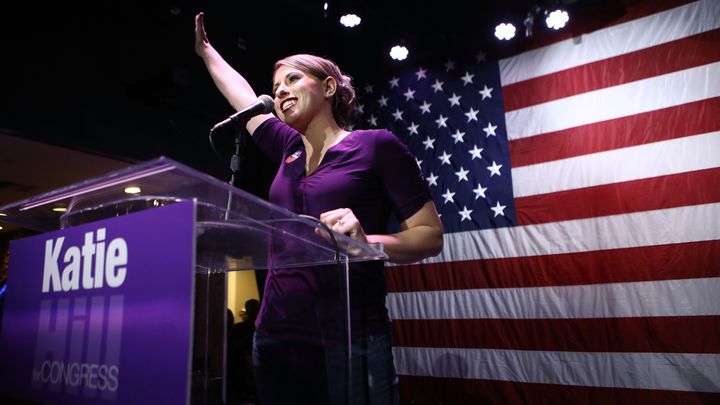 Democratic Congressional Candidate Katie Hill Holds Election Night Event