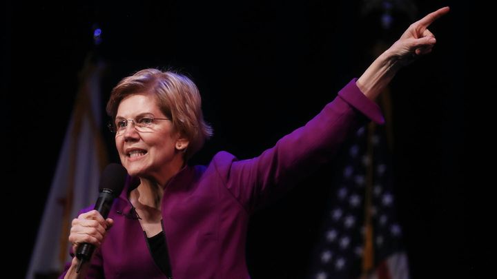 U.S. Senator and Democratic presidential candidate Elizabeth Warren (D-Mass.) speaks at an organizing event on February 18, 2